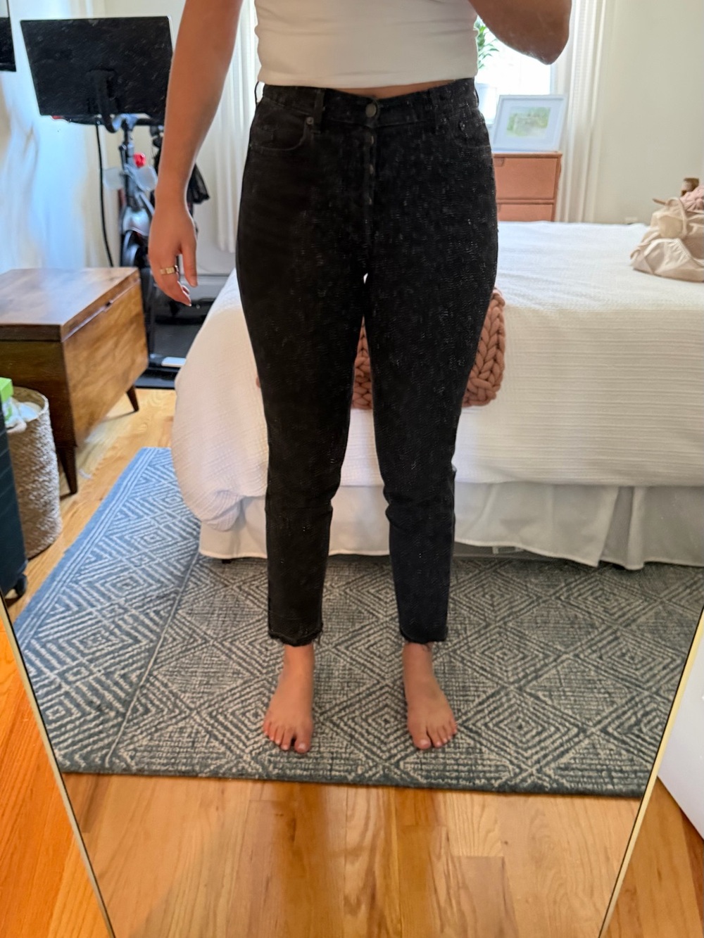 Gap Cheeky Straight High-Rise Black Jeans - Womens - 28/6T